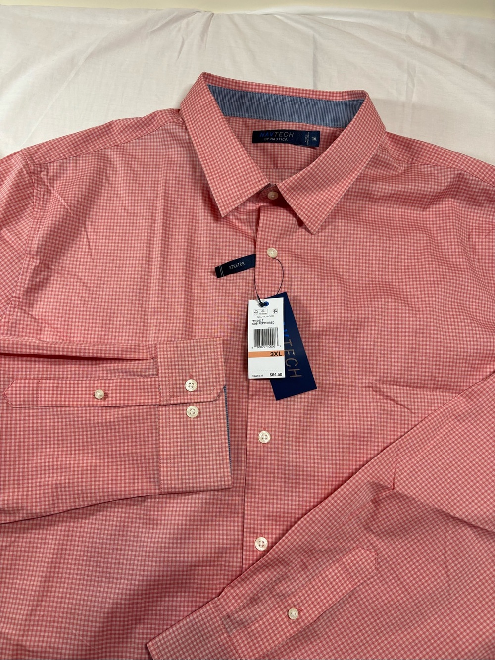 Nautica 3xl XXXL Button Down Shirt Long Sleeve Men's New with Tags